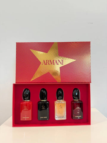 GIORGIO ARMANI SI SET (4X30ML) RED BOX (STAR)