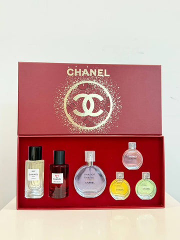 CHANEL SET 6IN1 (RED BOX)